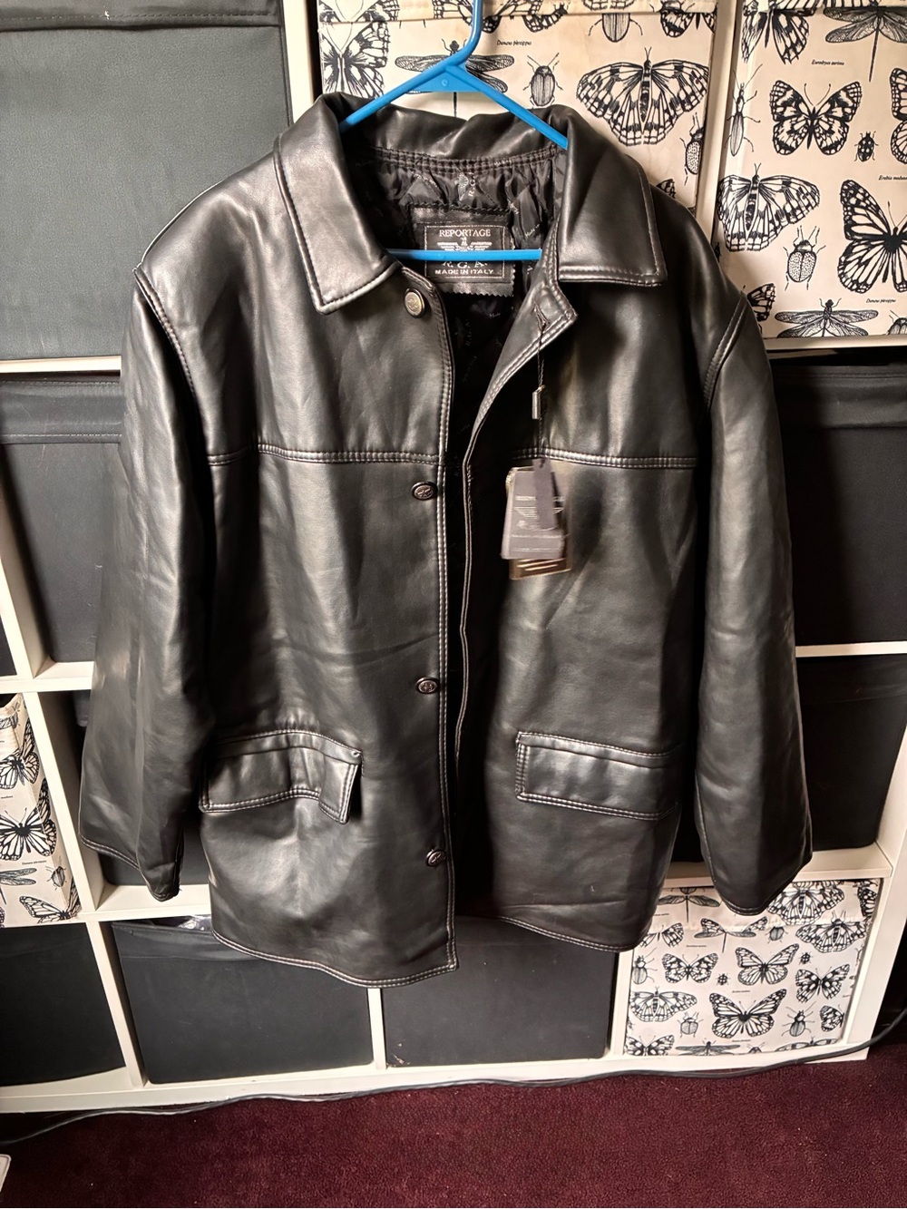 Reportage Men's Black Leather Jacket